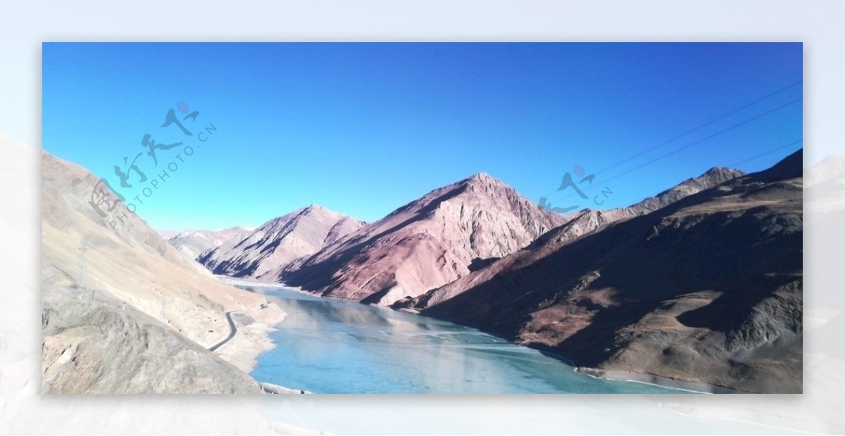 高山河流风光图片