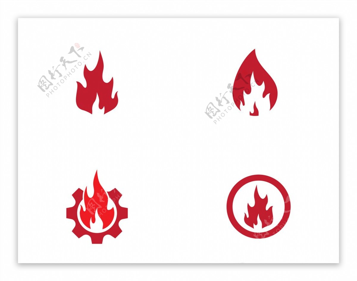 火焰标志模板火焰符号图标插画图片素材_ID:426999631-Veer图库