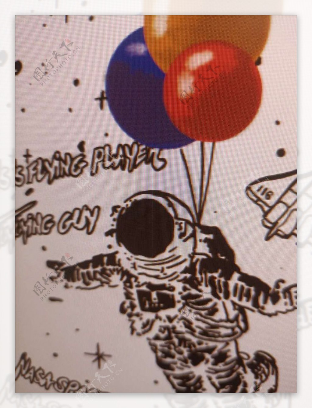 太空人气球网点火箭图片