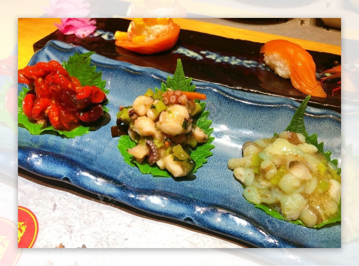 日本料理章鱼图片