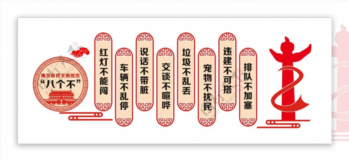 南京市民文明规范八个不图片