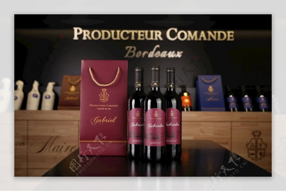 法国康曼笛嘉柏利葡萄酒套装图片