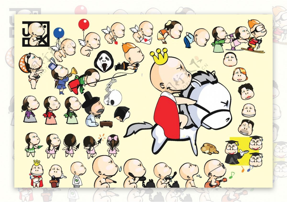 韩国卡通吉祥物设计图片
