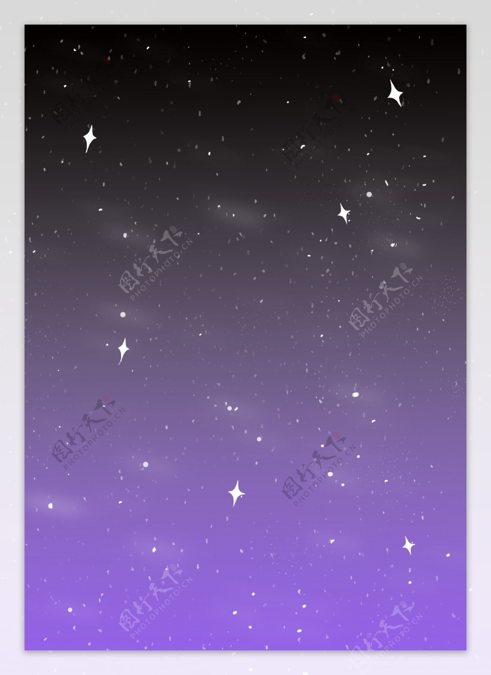 原创紫色星空元素背景壁纸设计图片