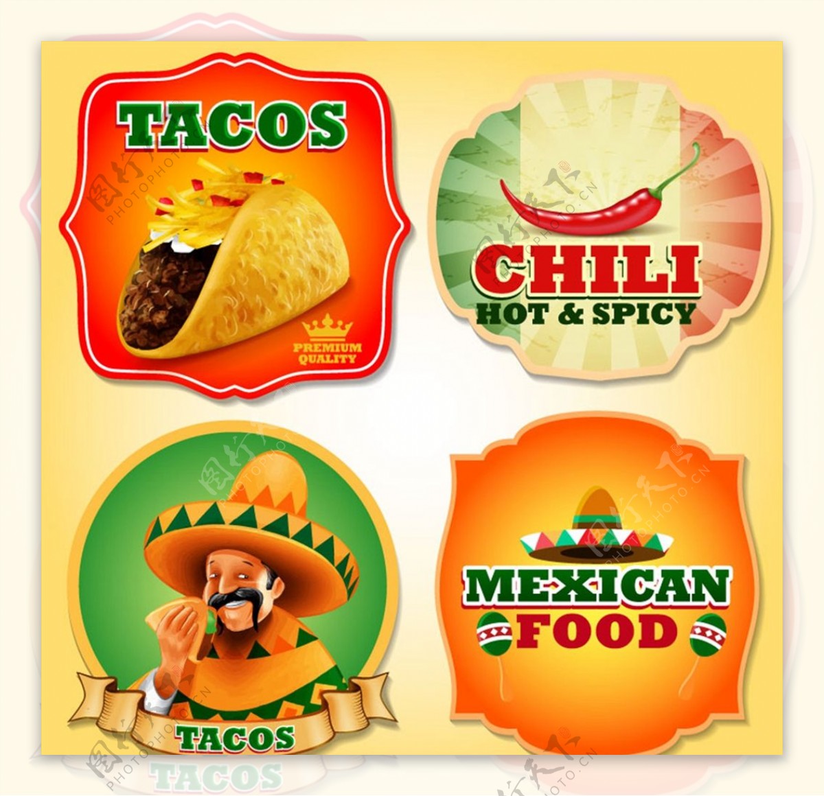 墨西哥食品标签图片