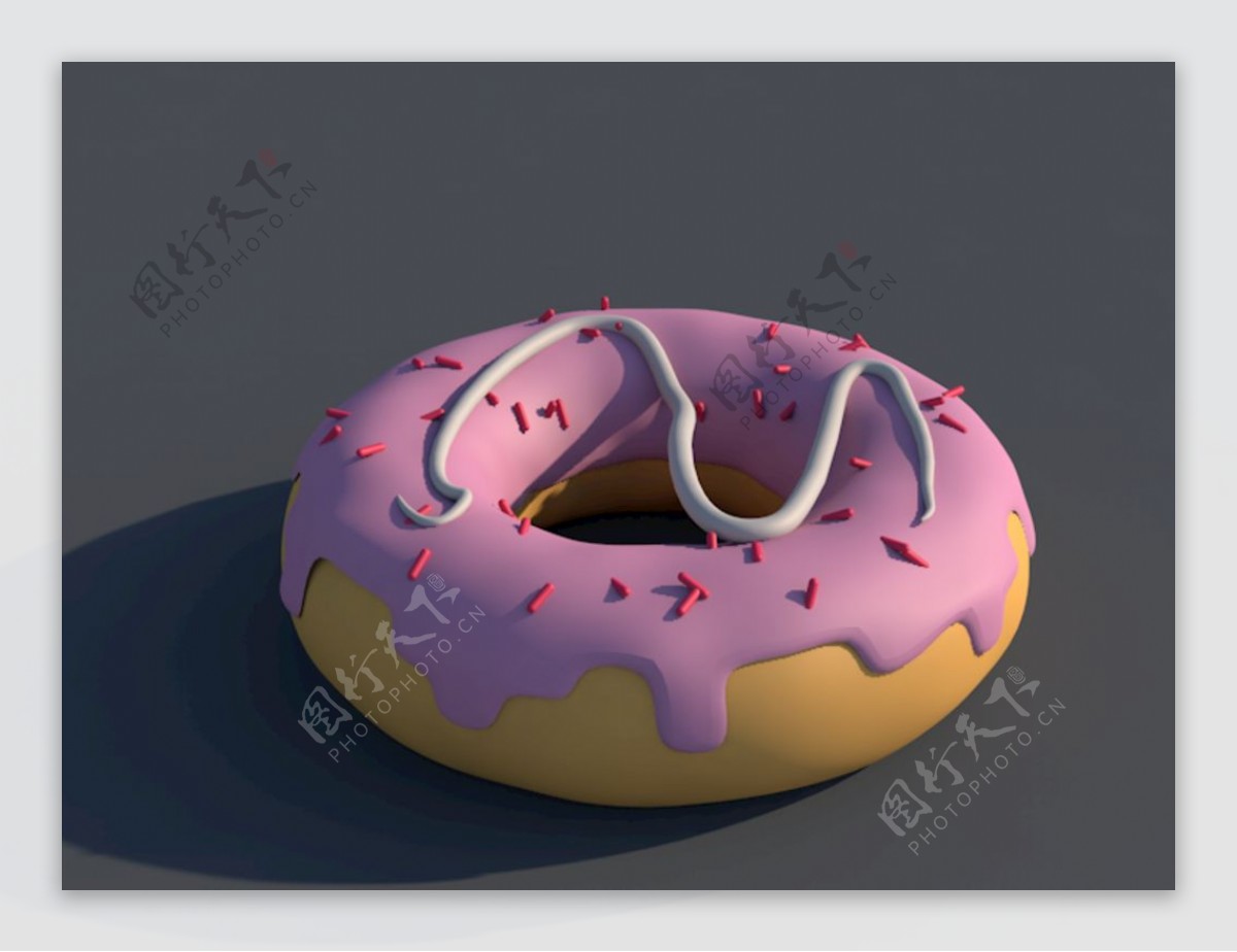 C4D甜甜圈图片