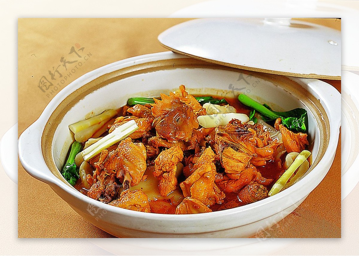 豫菜砂锅面疙瘩鸡图片