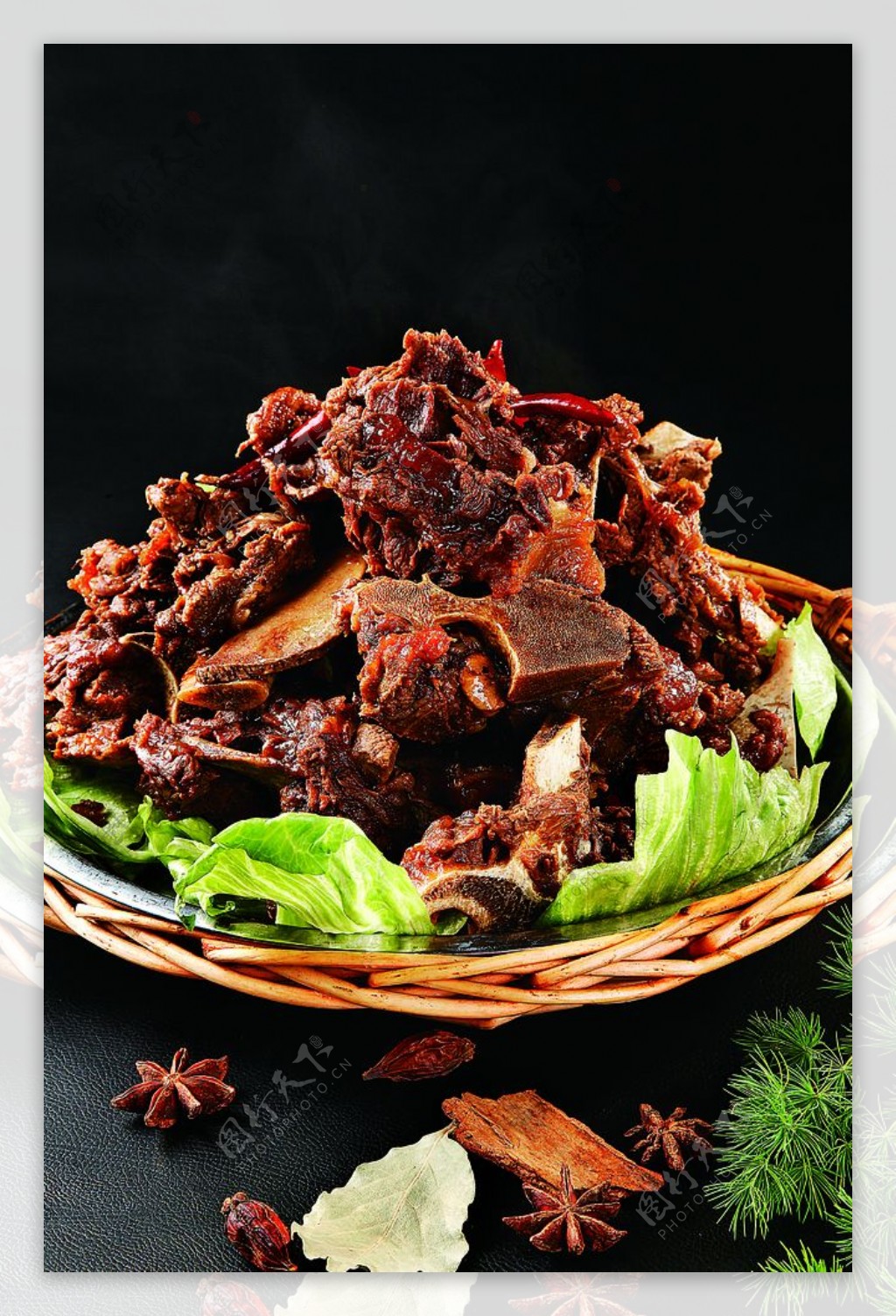 牛骨头|卤牛肉|麻辣美食|美食摄影|武汉商业摄影_迪芃视觉-站酷ZCOOL