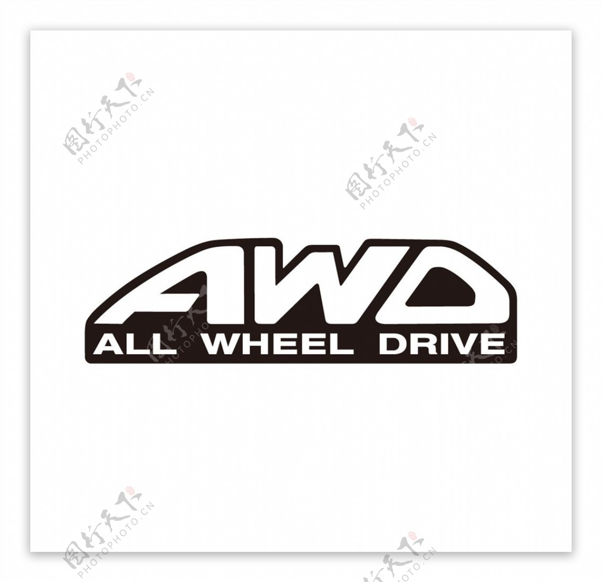 AWD标志矢量图片