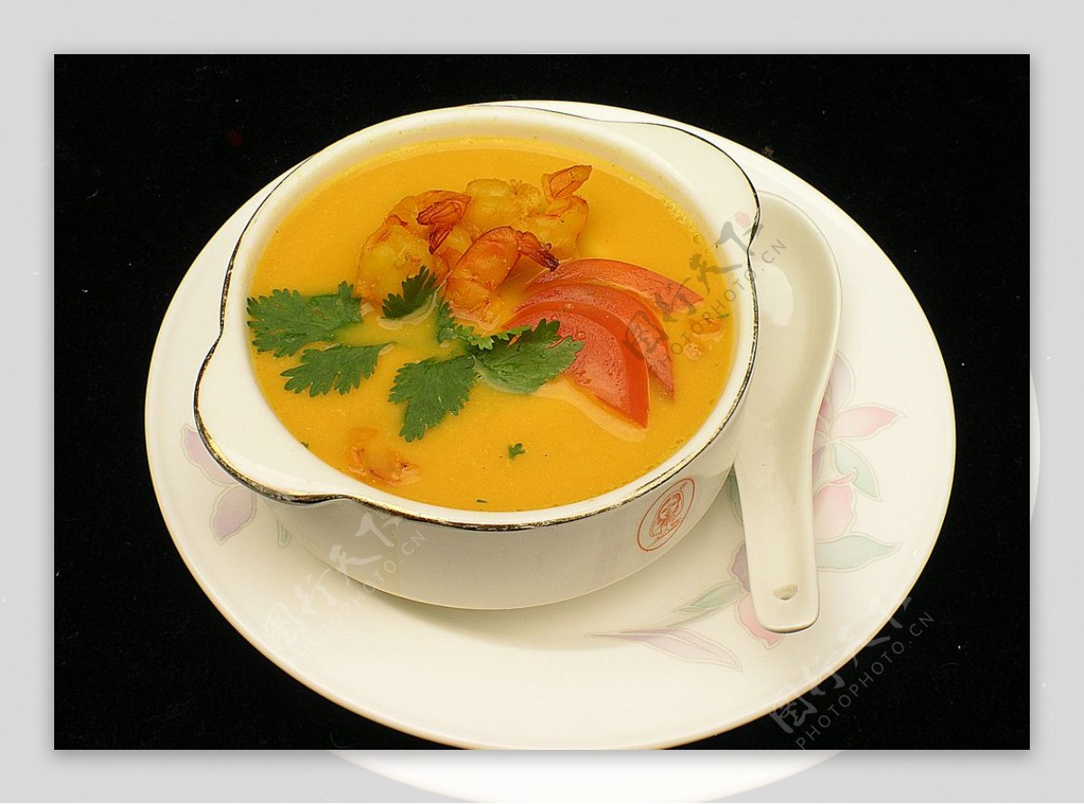 印式虾仁汤图片