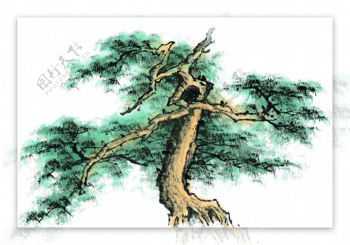松树矢量图设计图__绘画书法_文化艺术_设计图库_昵图网nipic.com