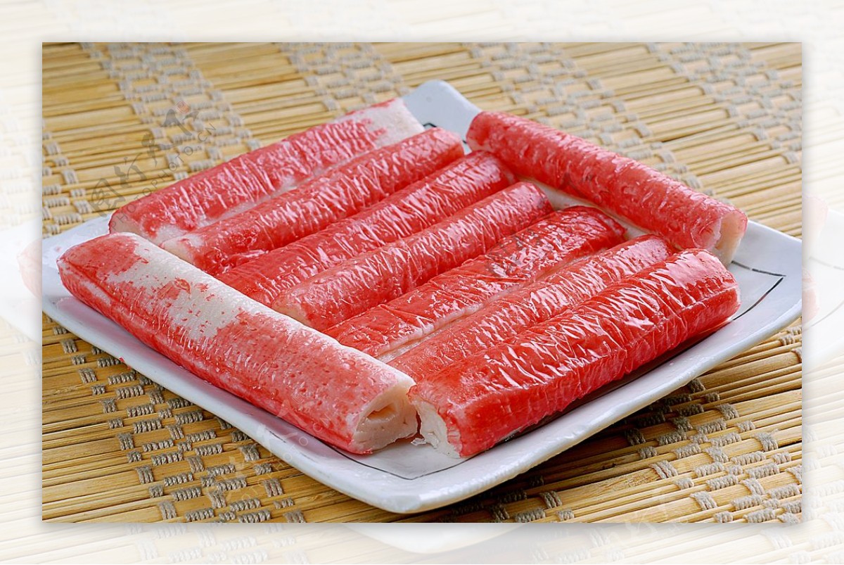 日韩料理荤蟹肉棒图片