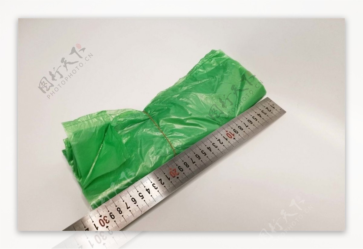 绿色塑料袋图片