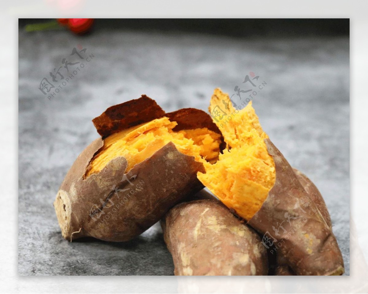 烤蜜薯红薯图片