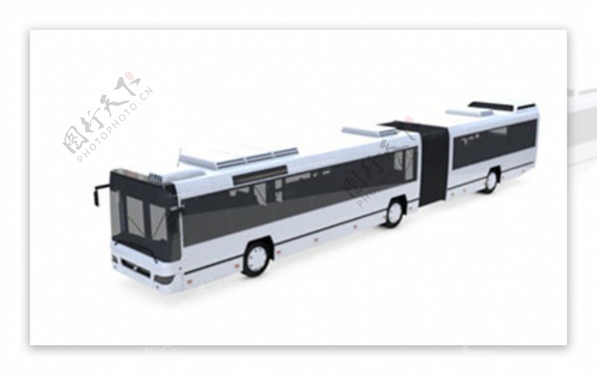 C4D模型特大加大巴士图片