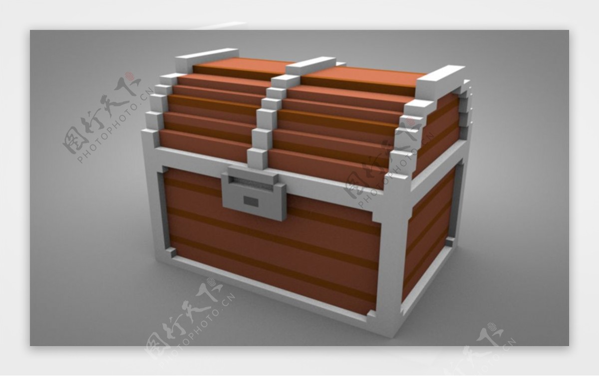 C4D模型宝箱箱子图片