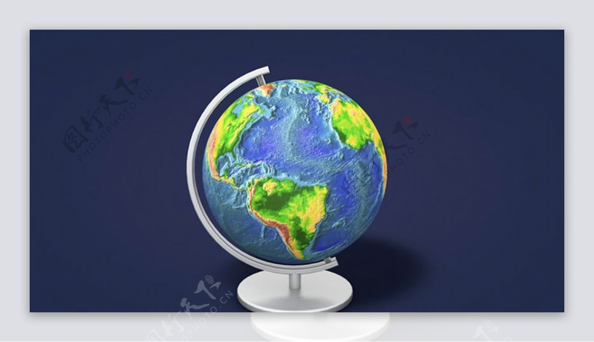 C4D模型地球仪图片