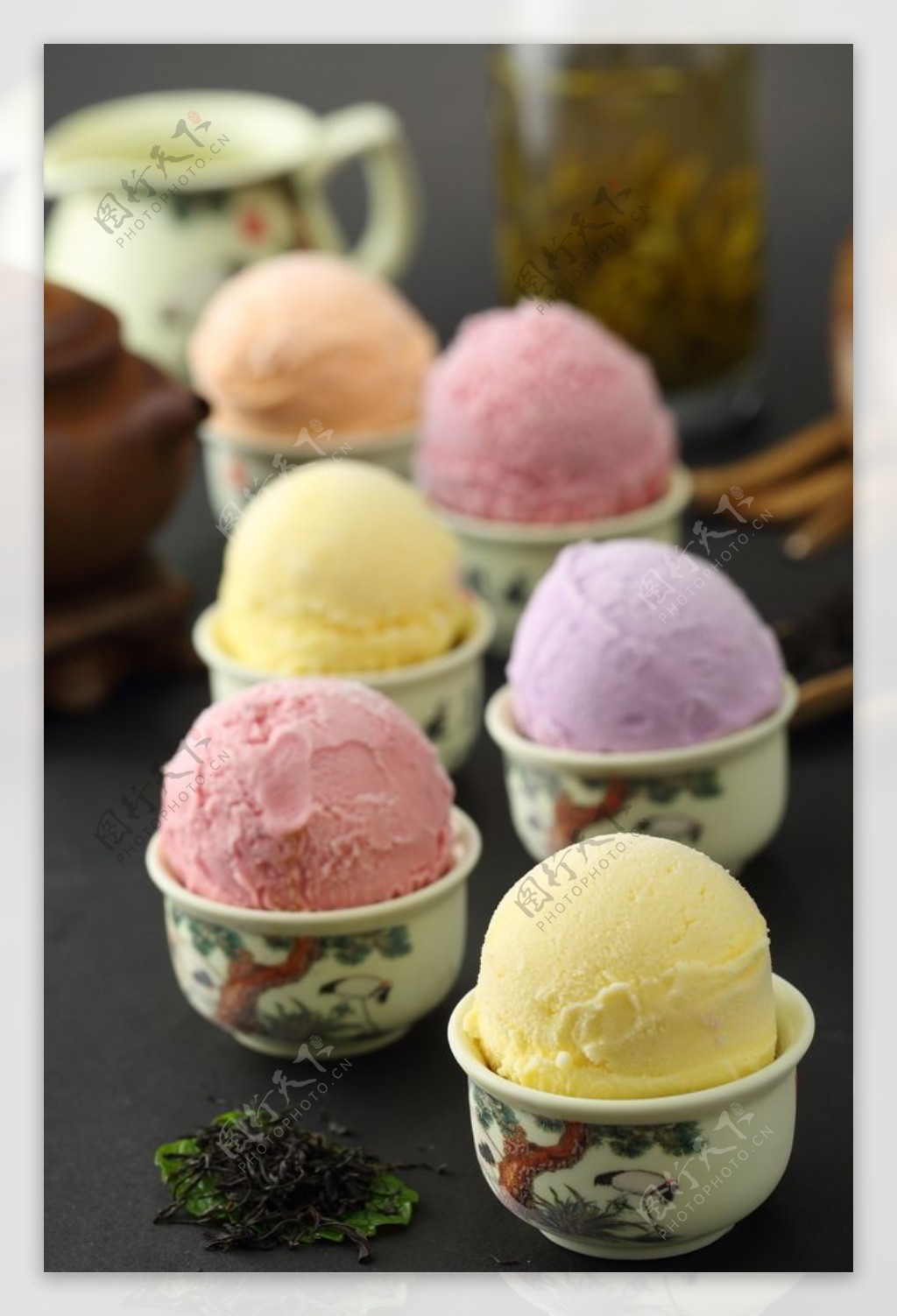 可爱雪冰淇淋图片